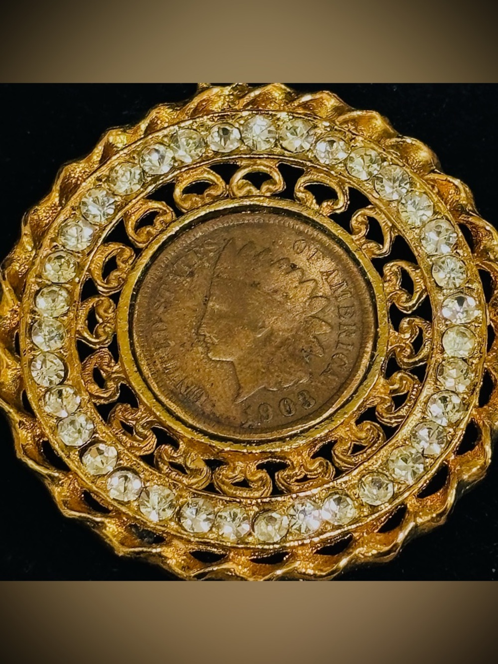 Coin Necklace Indian Head Penny